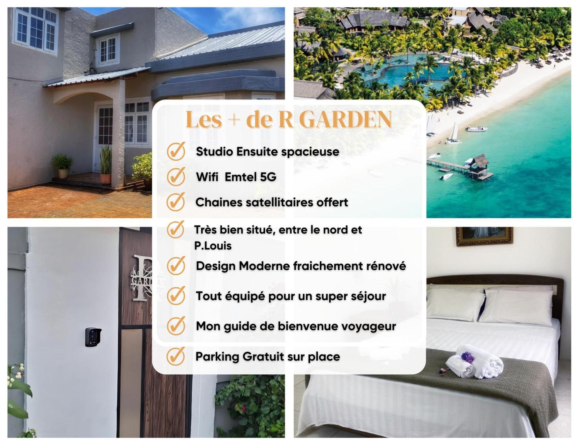 R Garden Villa Au Calme De Baie Du Tombeau, Appartement Familiale De 3 Chambres Et Cuisine Ngoại thất bức ảnh